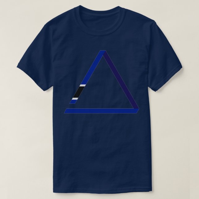 Jiu Jitsu Blue Bälte T Shirt (Design framsida)