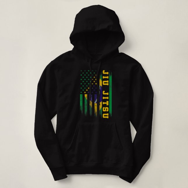 Jiu Jitsu Brazilian Bjj Brasilien United Stater Fl T Shirt (Design framsida)