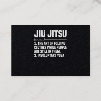 Jiu Jitsu Brazilian Martial Arts Training Visitkort