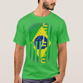 Jiu Jitsu Brazilian United Stater Flagga 7 T Shirt