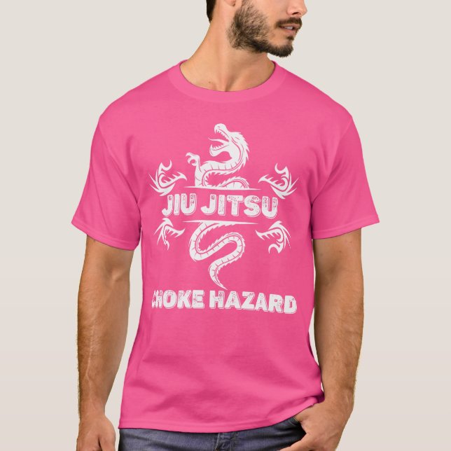 Jiu Jitsu Choke  Karate Boxing Muay Thai Kic T Shirt (Framsida)