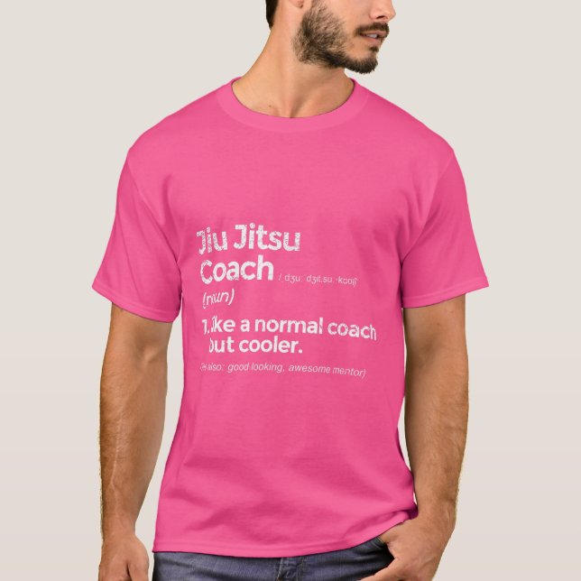 Jiu Jitsu Coach Definition Funny Gift T Shirt (Framsida)