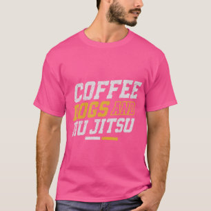 Jiu Jitsu Coffee Hund Coffee Hundar och Jiu-Jitsu T Shirt