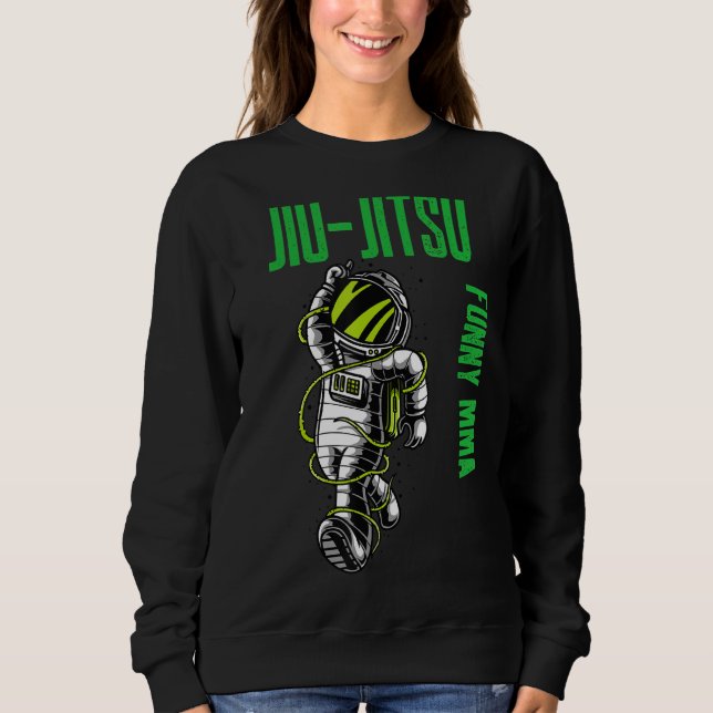 Jiu Jitsu Coola Astronaut Chill Mma Muay Thai Figh T Shirt (Framsida)