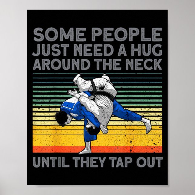 Jiu Jitsu Design For Men Women Kids Bjj Brazilian  Poster (Framsidan)