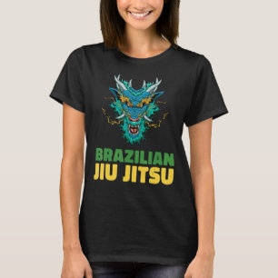 Jiu Jitsu Dragon Demon Brazilian Jiu Jitsu och Gra T Shirt