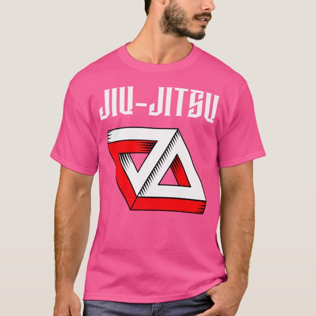 Jiu-Jitsu Dubbla Gracie Triangle Bjj Mma Muay Thai T Shirt (Framsida)
