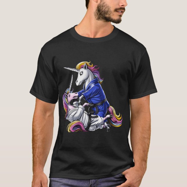 Jiu-Jitsu Enhörningar T Shirt (Framsida)