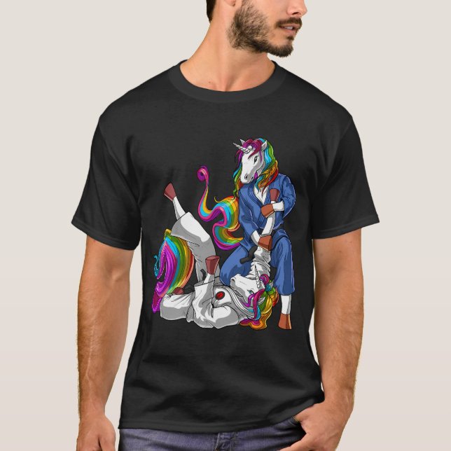 Jiu-Jitsu Enhörningar T Shirt (Framsida)