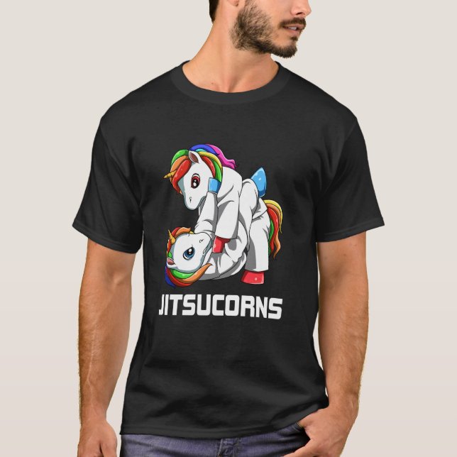 Jiu Jitsu Enhörningsgrepp T Shirt (Framsida)