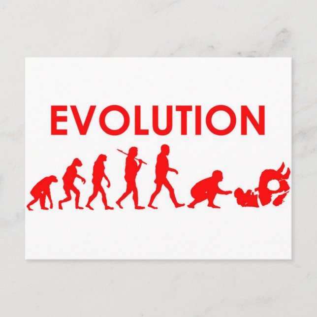 Jiu Jitsu evolution Vykort (Framsida)
