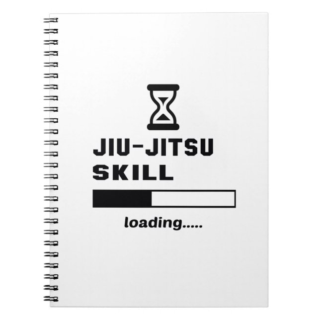 Jiu-Jitsu expertis som laddar ...... Anteckningsbok (Framsidan)