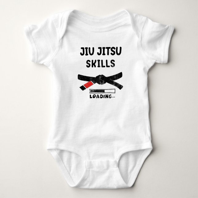 Jiu-jitsu-färdigheter laddar, brasiliansk jiu jits t shirt (Framsida)