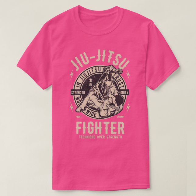 Jiu Jitsu Fighter BJJ fighter T Shirt (Design framsida)