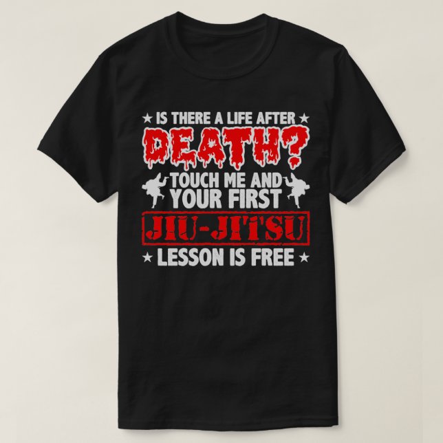Jiu Jitsu Fighting Martial Arts Brazilian Champion T Shirt (Design framsida)