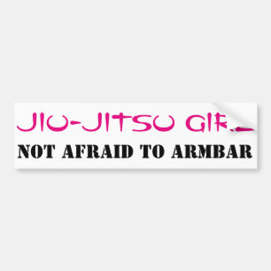 Jiu-Jitsu flicka som inte är rädd till den ArmBa Bildekal