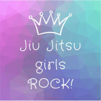 Jiu Jitsu Girls Sten! En 3 x 3-tums dekal