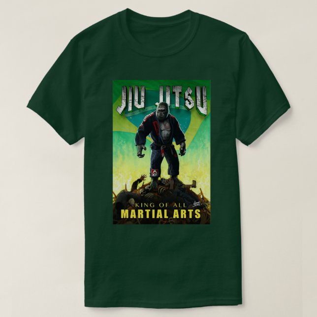 Jiu Jitsu Gorilla Förstörare 1 T Shirt (Design framsida)