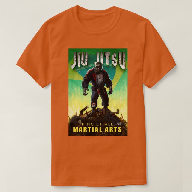 Jiu Jitsu Gorilla Förstörare T Shirt (Design framsida)