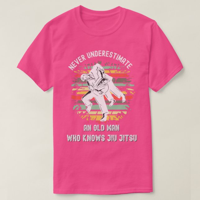 Jiu Jitsu Grandpa T Shirt (Design framsida)
