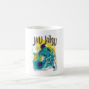 Jiu Jitsu Grunge Kaffemugg