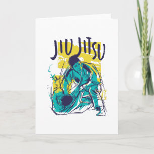 Jiu Jitsu Grunge Kort