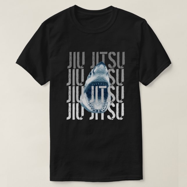 Jiu Jitsu haj ingen Giskjorta Tee (Design framsida)