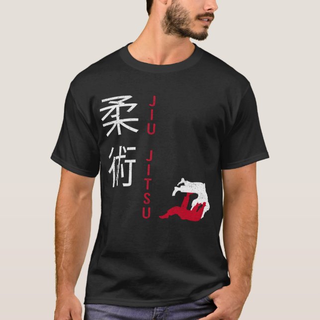 Jiu Jitsu Japansk martialkonst T Shirt (Framsida)