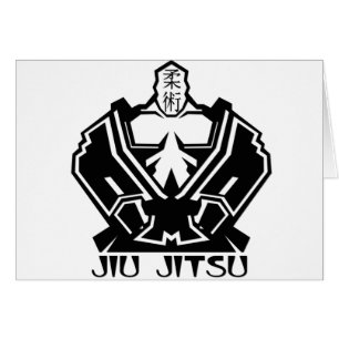Jiu Jitsu - kämpen förbereder sig Hälsningskort