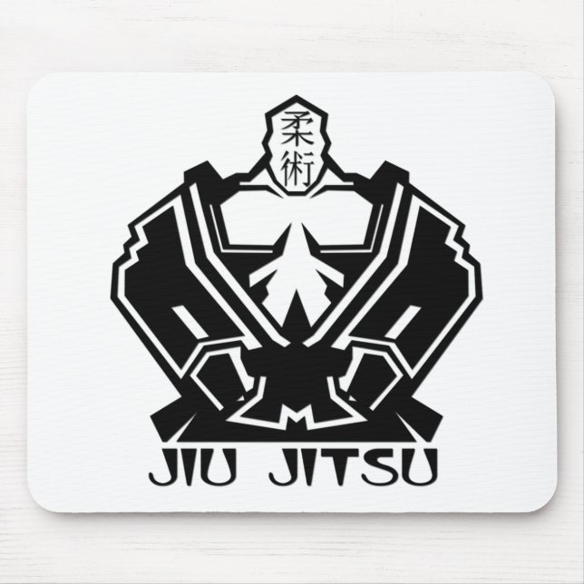 Jiu Jitsu - kämpen förbereder sig Musmatta (Framsidan)
