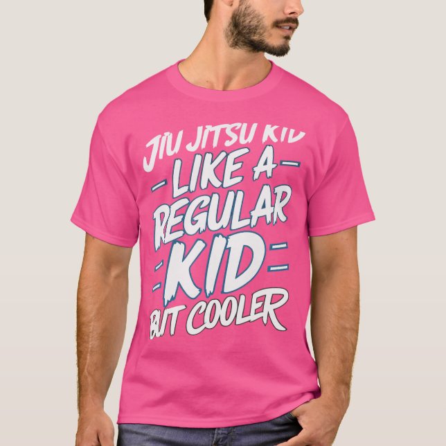 Jiu Jitsu Kid som en vanlig Kid men kylare T Shirt (Framsida)