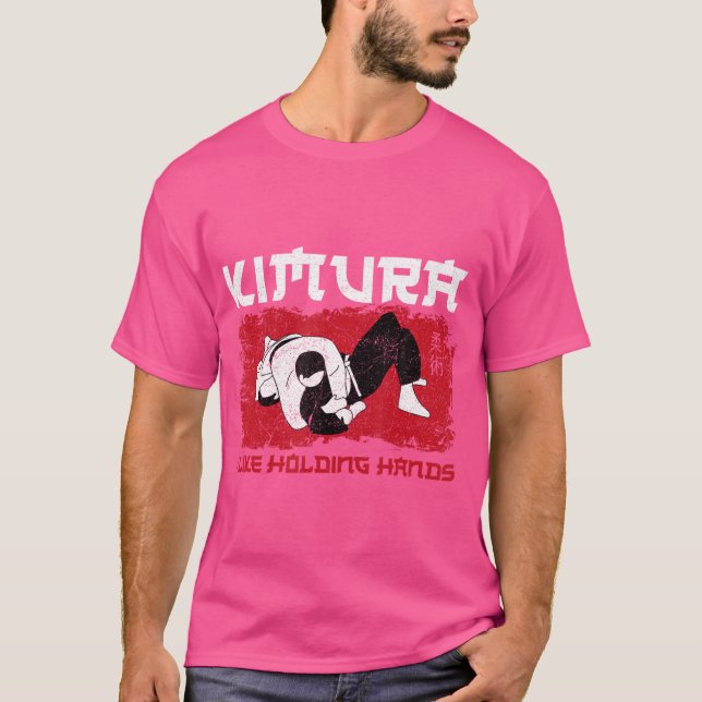 Jiu Jitsu Kimura Kimura I like Holding Händer T Shirt (Framsida)