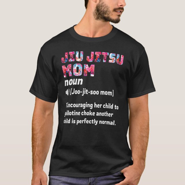 Jiu Jitsu Mamma Definition T Shirt (Framsida)