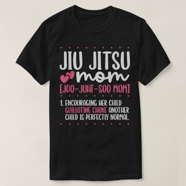 Jiu Jitsu Mamma Jiujitsu BJJ Brazilian Jiu Jitsu T Shirt (Design framsida)