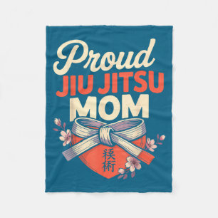 Jiu Jitsu Mamma Mor Retro Fleecefilt