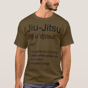 Jiu Jitsu Martial Arts Graphic Dictionary T Shirt