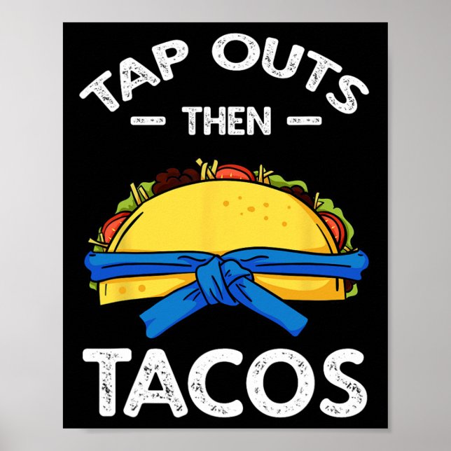 Jiu Jitsu Martial Arts Taco Jujutsu Cinco De Mayo Poster (Framsidan)