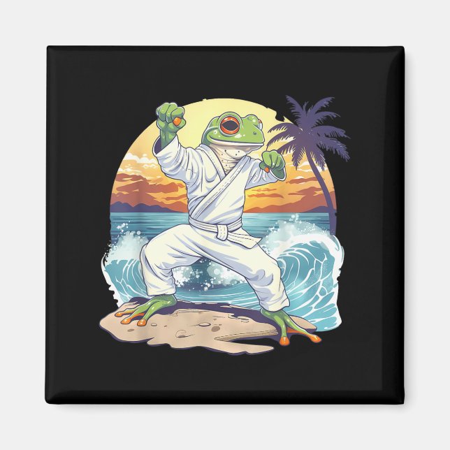 Jiu-Jitsu MMA Padda Taekwondo Groda Judo Strand Magnet (Framsidan)