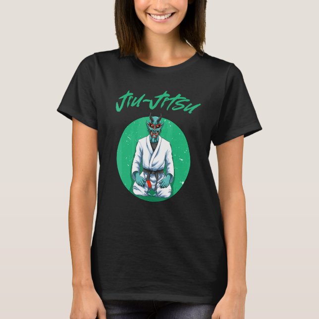 Jiu Jitsu Oni Demon T Shirt (Framsida)