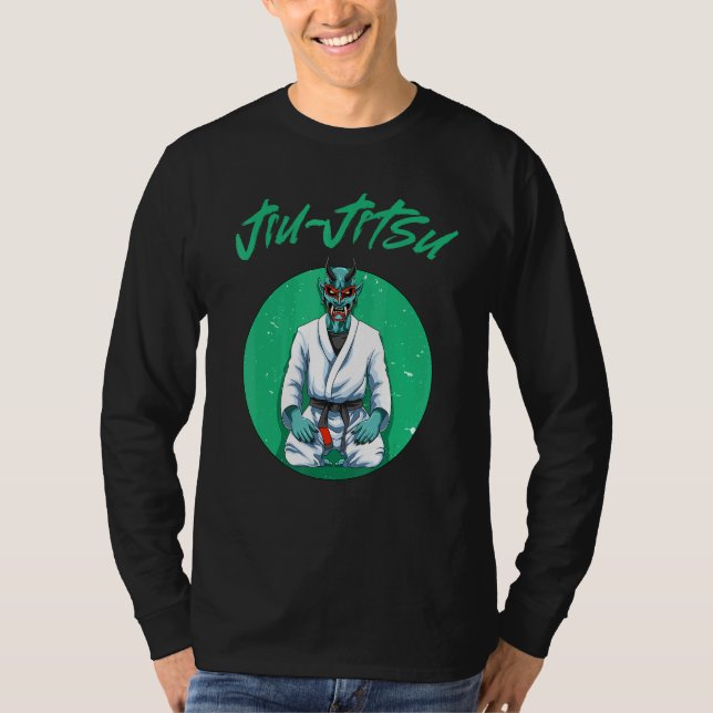 Jiu Jitsu Oni Demon T Shirt (Framsida)