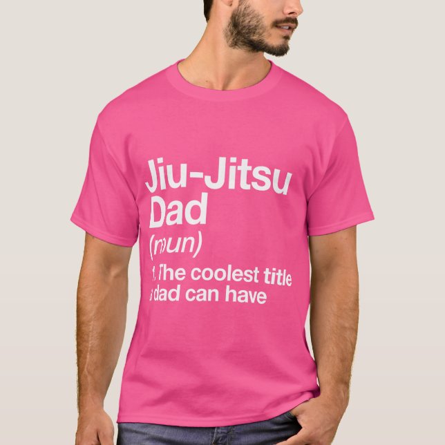 Jiu-Jitsu Pappa Definition Funny Sports Martial Ar T Shirt (Framsida)