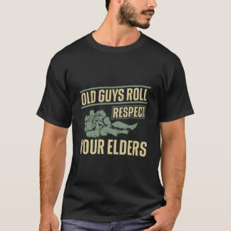 Jiu Jitsu Pappa Fader Tränare Gamla Killar Rullar  T Shirt