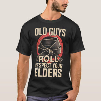 Jiu Jitsu Pappa Fader Tränare Retro Vintage Gamla  T Shirt