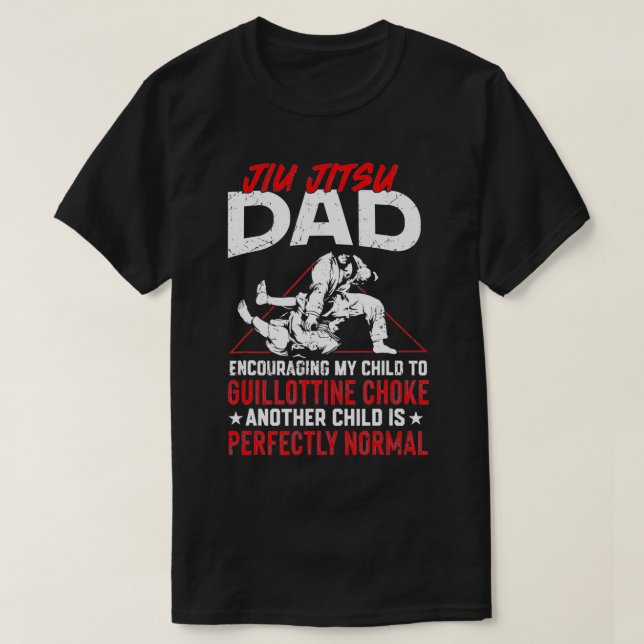 Jiu Jitsu Pappa Far Jiu Jitsu Pappa uppmuntrar min T Shirt (Design framsida)