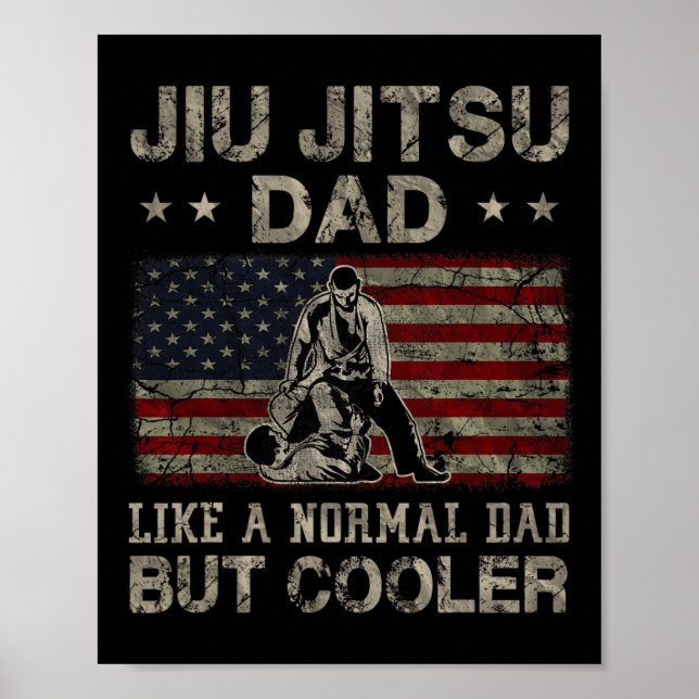 Jiu Jitsu Pappa som ett normalt Pappa men koler Fa Poster (Framsidan)