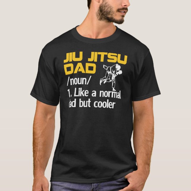 Jiu Jitsu Pappa T Shirt (Framsida)