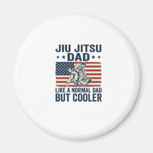 Jiu Jitsu Pappa Vintage Flag T-Shirt Design_1 Magnet