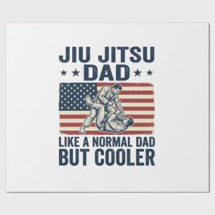 Jiu Jitsu Pappa Vintage Flag Tröja Design_1 Presentpapper