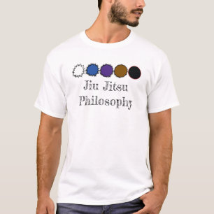 Jiu Jitsu Philosophy från White till Black Bälte T Shirt