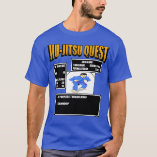 Jiu Jitsu Quest BJJ MMA Retro gaming T Shirt
